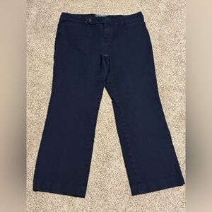 Lauren Ralph Lauren Dark Blue Wide Leg Pants